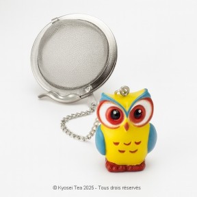 Boule à thé Hibou diamètre 5,5 cm inox - Kyosei Tea
