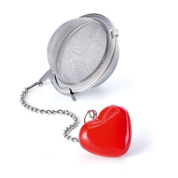 Infuseur en inox Cœur rouge diamètre de 5 cm - Kyosei Tea