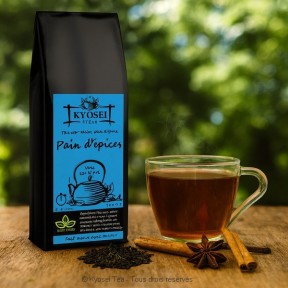 Présentation du thé Pain d'épices 100 gr - Kyosei Tea