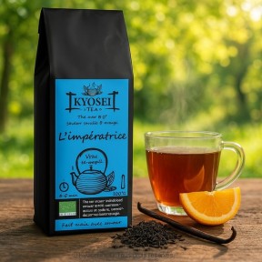 Présentation du thé noir L'impératrice bio 100 gr - Kyosei Tea