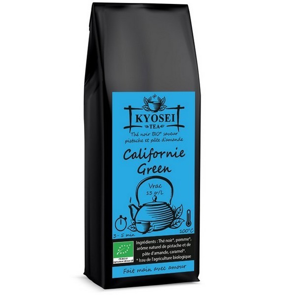 Sachet de thé noir Californie Green bio 100 gr - Kyosei Tea