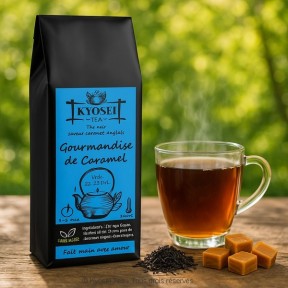 Présentation du thé noir Gourmandise de Caramel - Kyosei Tea