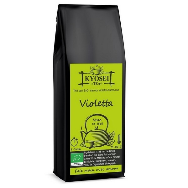 Sachet de thé vert Violetta bio 80 gr - Kyosei Tea