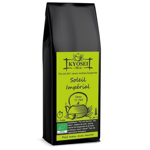 Sachet de thé vert Soleil Impérial bio 100 gr - Kyosei Tea