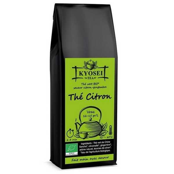 Sachet de Thé citron bio 100 gr - Kyosei Tea