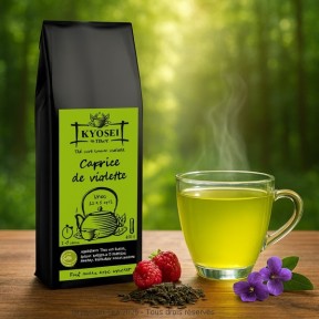 Présentation du thé vert Caprice de Violette - Kyosei Tea