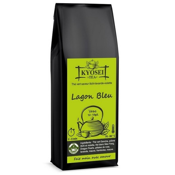 Sachet de thé vert Lagon Bleu 100 gr - Kyosei Tea