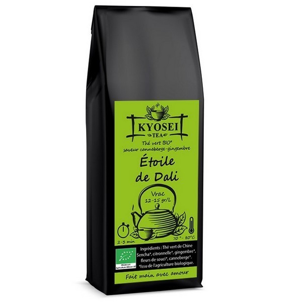 Sachet de thé vert Etoile de Dali bio 100 gr - Kyosei Tea