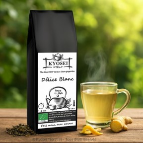 Présentation du thé blanc Délice Blanc bio - Kyosei Tea
