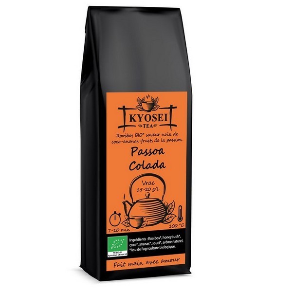 Sachet de rooibos Passoa Colada bio 100 gr - Kyosei Tea