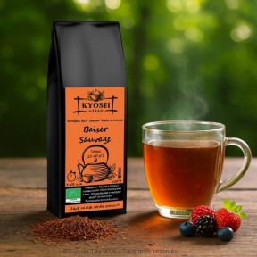 Présentation du thé rooibos Baiser Sauvage bio - Kyosei Tea