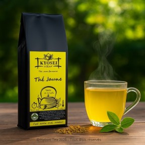 Présentation du thé jaune premium - Kyosei Tea
