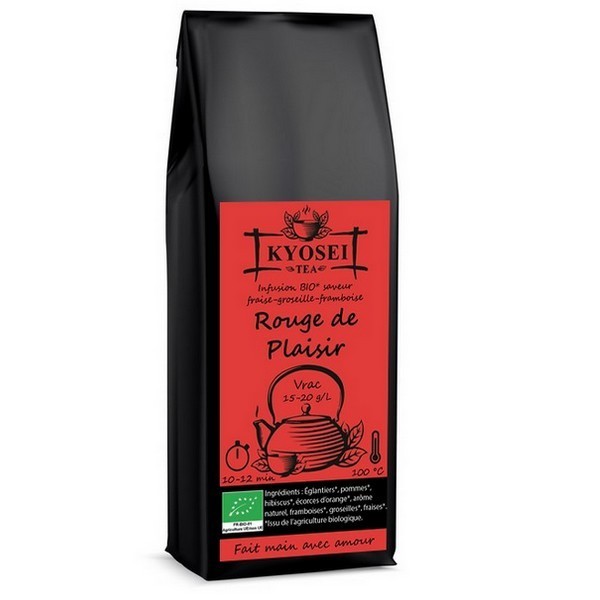Sachet d'infusion de Rouge de Plaisir bio 100 gr - Kyosei Tea