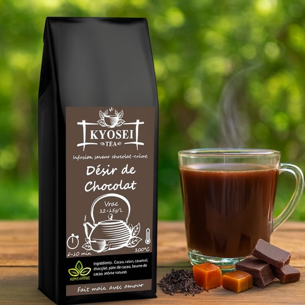 Présentation de l'infusion Désir de Chocolat - Kyosei Tea
