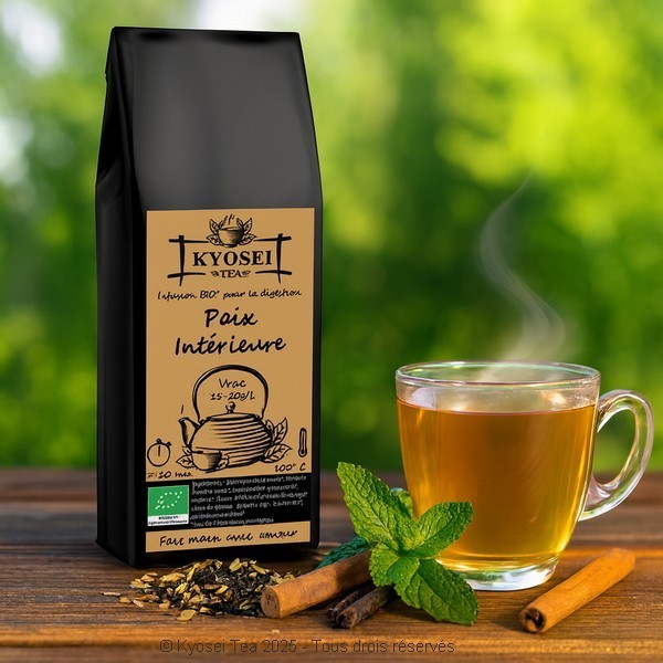 Présentation de l'infusion Paix Intérieure bio - Kyosei Tea