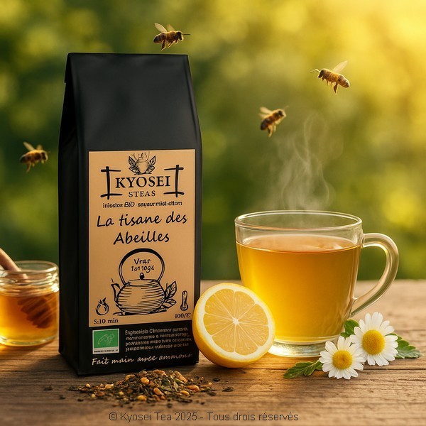Présentation de l'infusion Tisane des Abeilles bio - Kyosei Tea