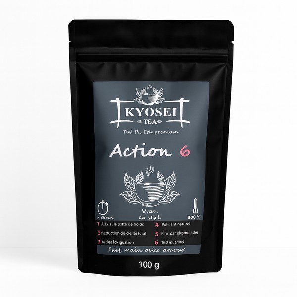 Sachet de 100 gr du thé Pu Erh Action 6 - Kyosei Tea