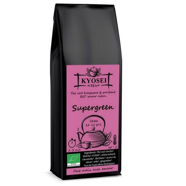 Sachet du thé Supergreen Bio 100 gr - Kyosei Tea