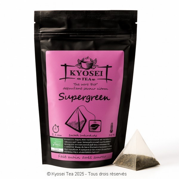Sachet pyramide du thé Supergreen Bio - Kyosei Tea