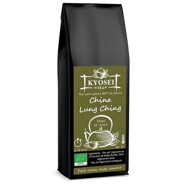 Sachet de thé vert Lung Ching Bio 80 gr - Kyosei Tea