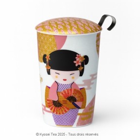 Tisanière Geisha rose Eigenart - Kyosei Tea