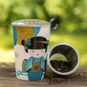 Présentation de la tisanière Geisha bleue Eigenart - Kyosei Tea