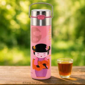 Présentation du thermos Geisha Rose LEEZA - Kyosei Tea