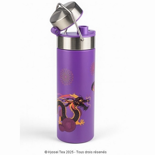 Vue arrière du thermos Sweet Geisha LEEZA - Kyosei Tea