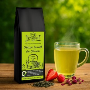 Présentation du thé vert Délice fruitée de Chine - Kyosei Tea