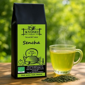 Présentation du thé Sencha bio - Kyosei Tea