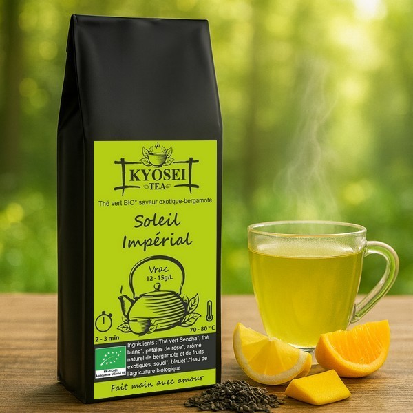 Présentation du thé vert Soleil Impérial bio - Kyosei Tea