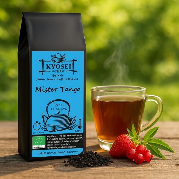Présentation du thé noir Mister Tango bio - Kyosei Tea