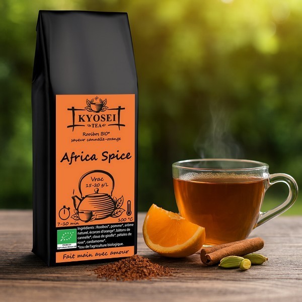 Présentation du thé rooibos Africa Spice bio - Kyosei Tea