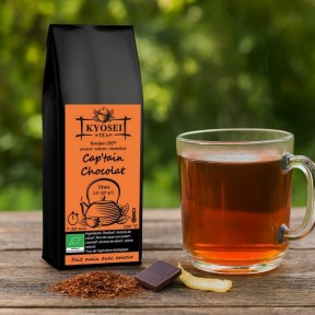 Présentation du thé rooibos Capt'ain Chocolat bio - Kyosei Tea