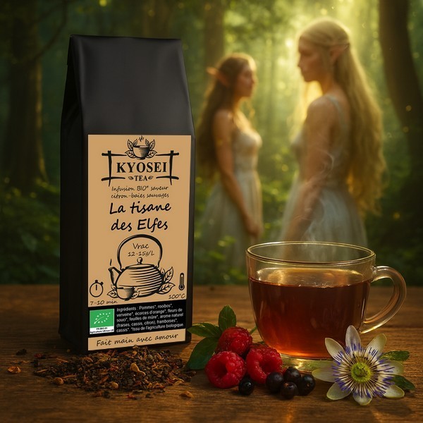 Présentation de l'infusion Tisane des Elfes bio - Kyosei Tea