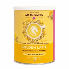 Boites de 350 gr du Golden latte de chez Monbana - Kyosei Tea