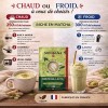 Préparation de la dosette Matcha Latte Monbana - Kyosei Tea