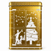 Vu de coté droit de la boîte de chocolat orange épices de Noël 250 gr - Kyosei Tea