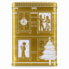 Vu de coté gauche de la boîte de chocolat orange épices de Noël 250 gr - Kyosei Tea